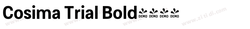 Cosima Trial Bold字体转换